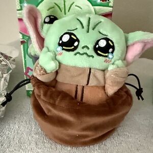 Cute Green and Brown Plush Alien Toy